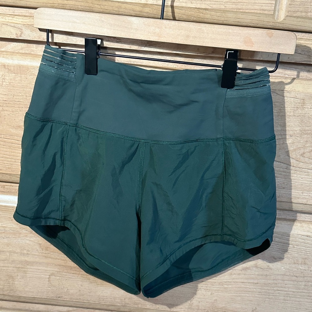 Lululemon Athletica | Women's Forrest Green Athletic Shorts | Size 4 (S)